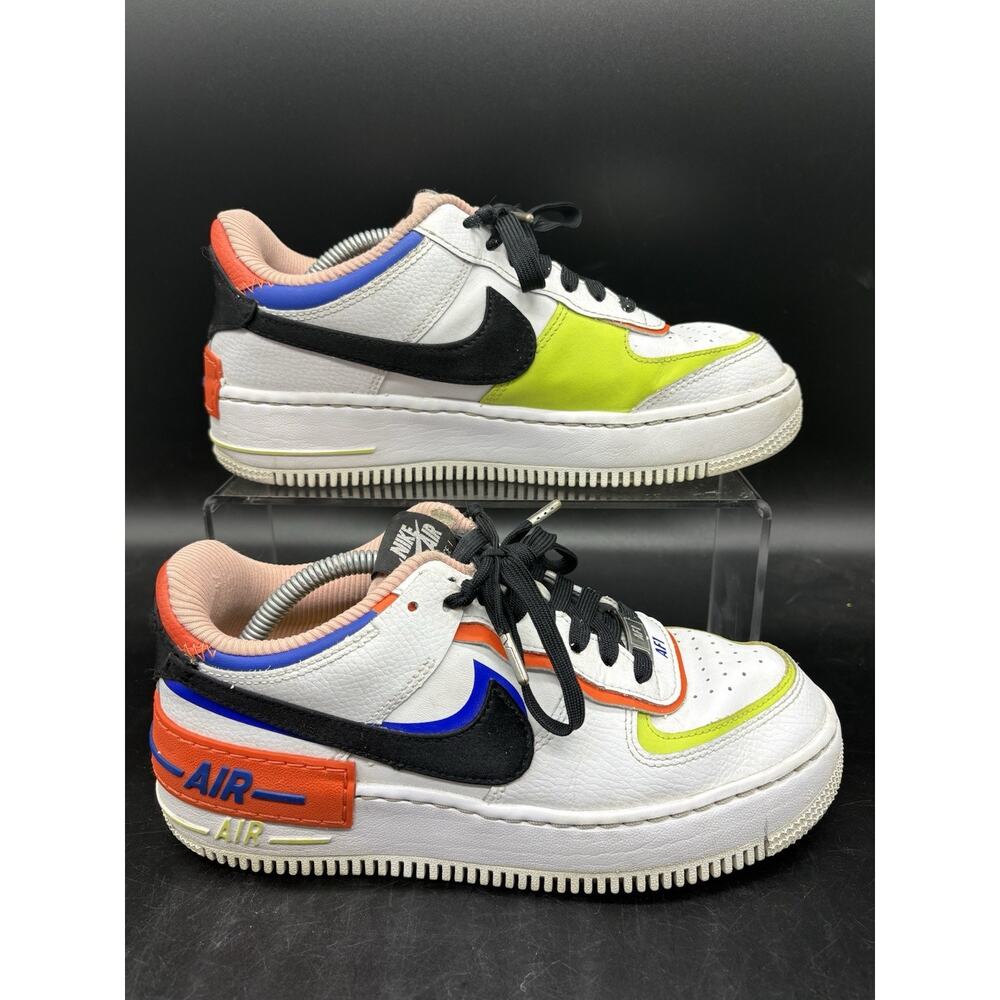 Nike Air Force 1 Shadow White Multi Womens Size 7 DV2186-100